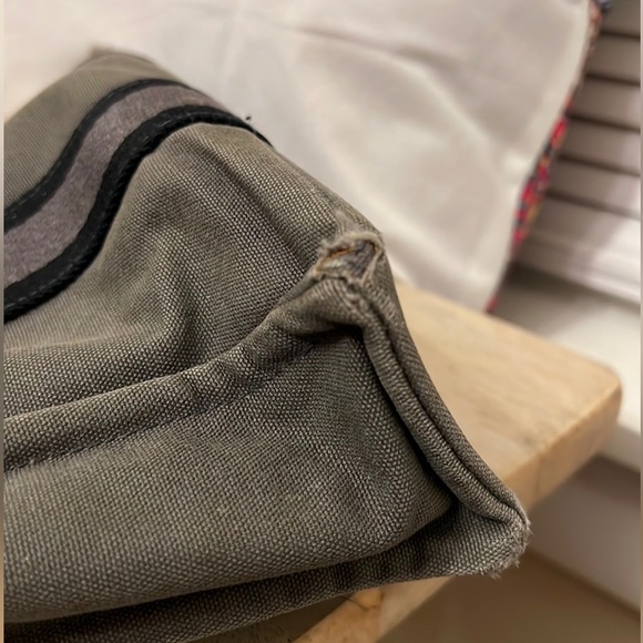 Hermès Grey Canvas Fourre Tout PM Handbag Authentic - Picture 6 of 13